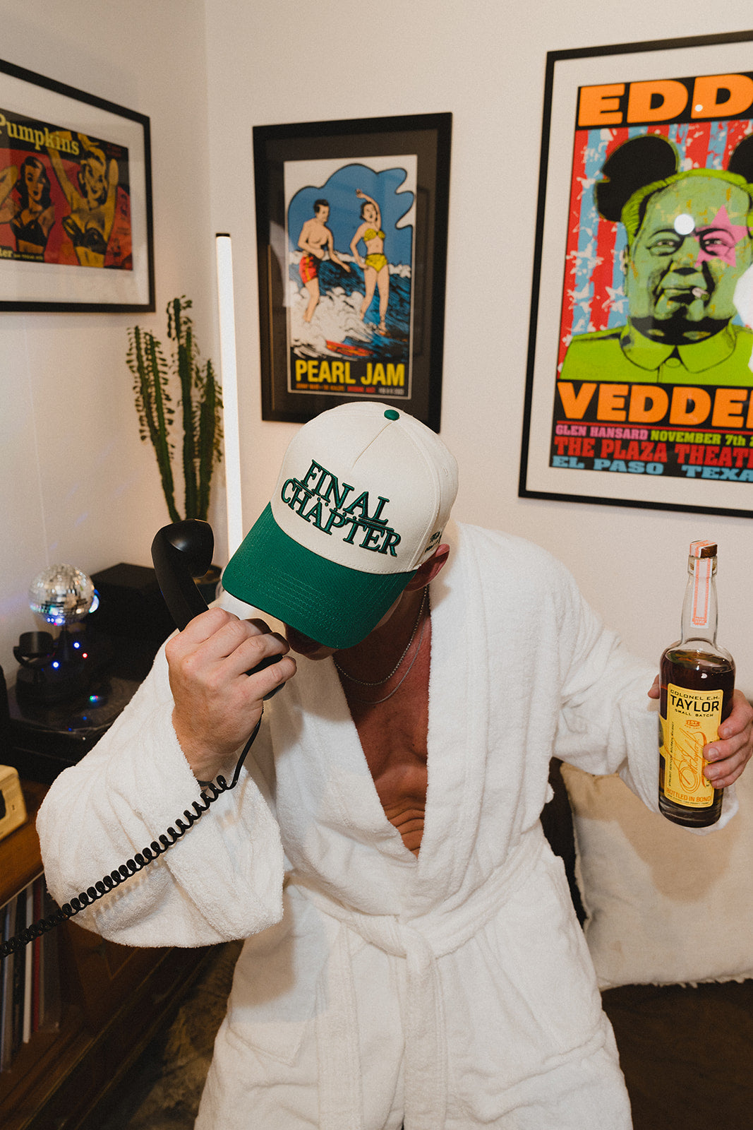 THE CLASSIC STRAPBACK // GREEN & CREME