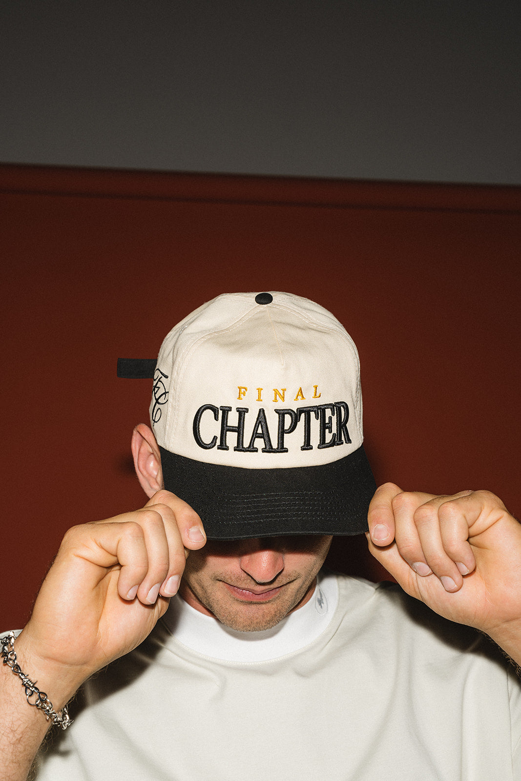 THE CHAPTER STRAPBACK // BLACK & CREME