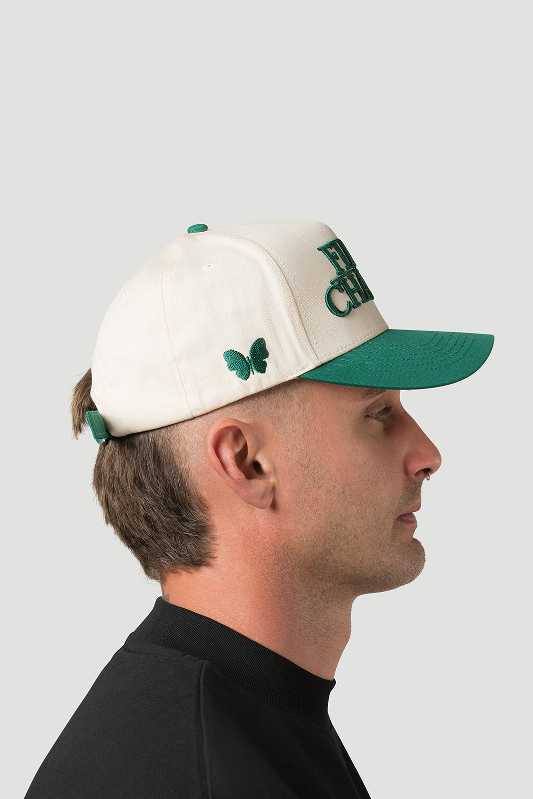 THE CLASSIC STRAPBACK // GREEN & CREME